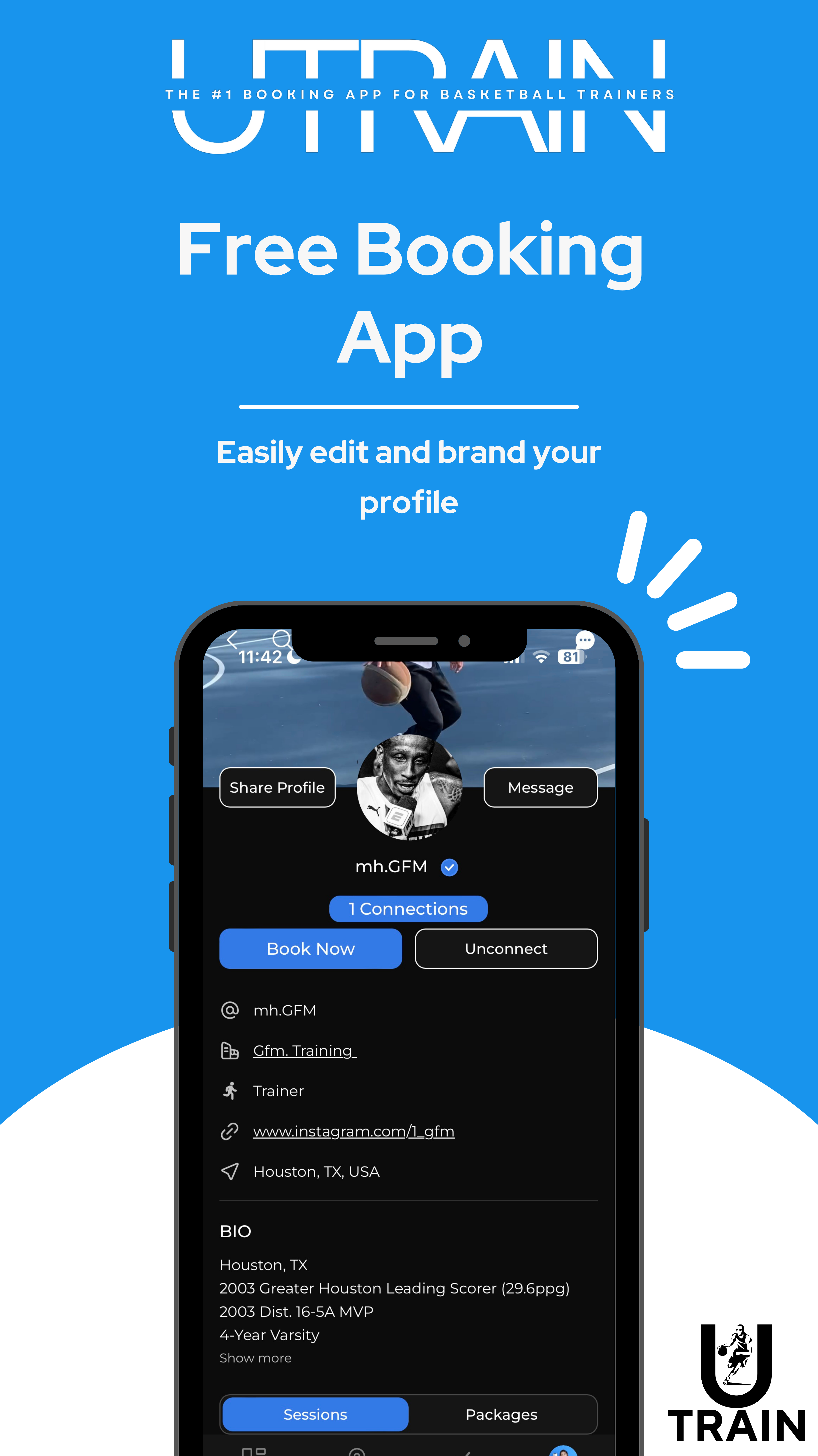 Utrain #1 Booking App for Basketball Trainers