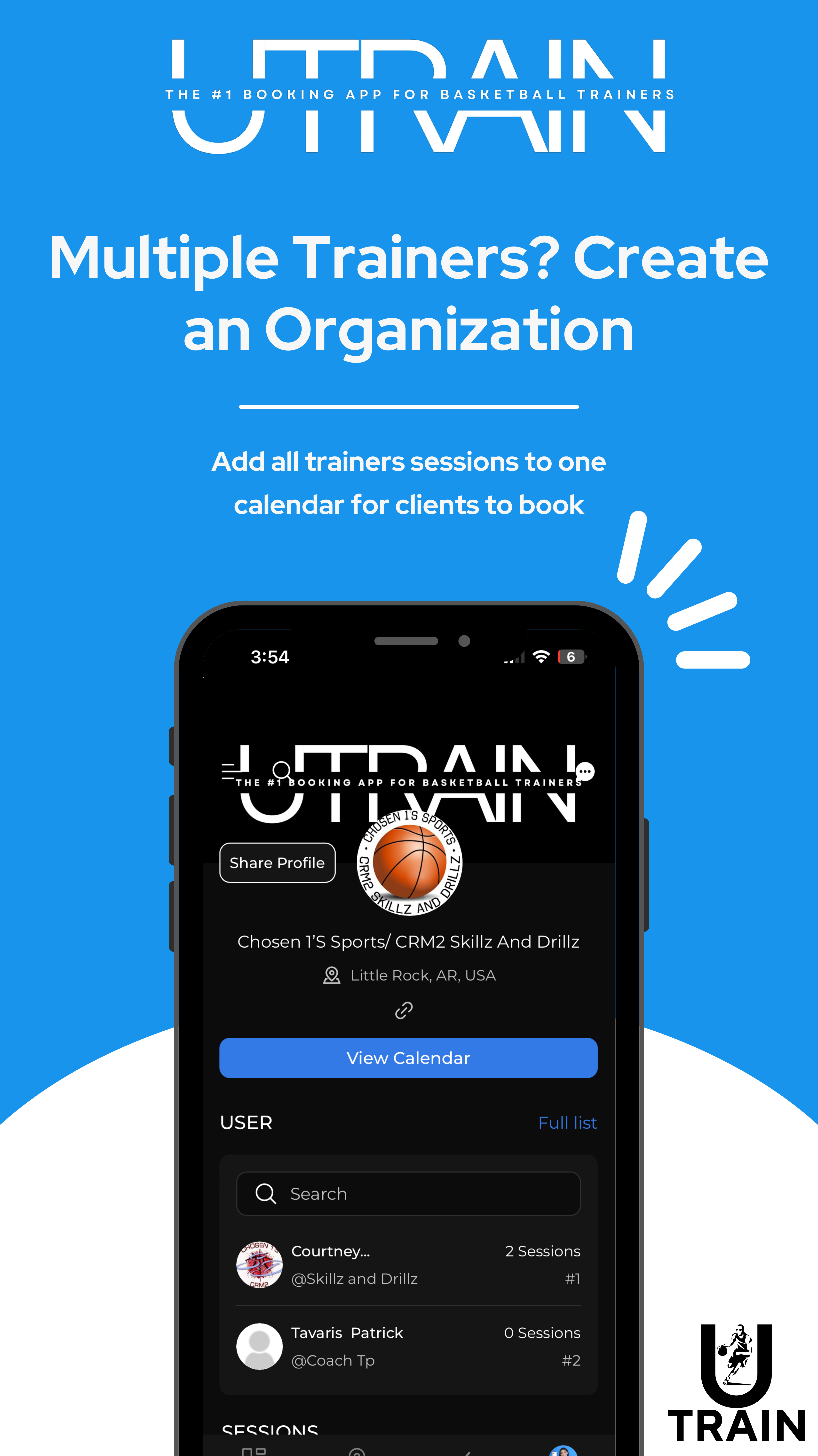 Utrain #1 Booking App for Basketball Trainers